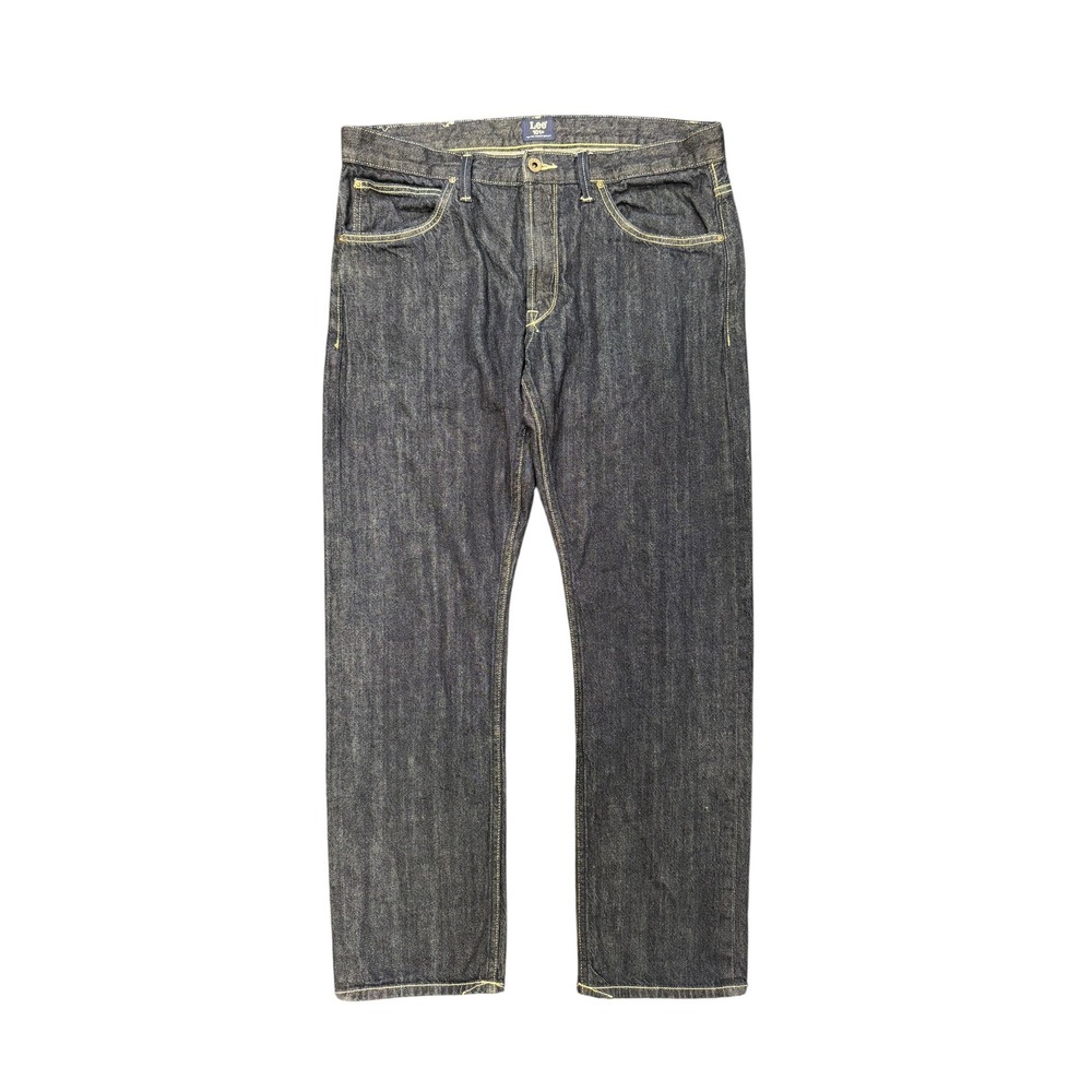 Lee 101+ Selvedge Jeans Mens 32 Dark Blue Indigo Excellent Premium Denim Pants